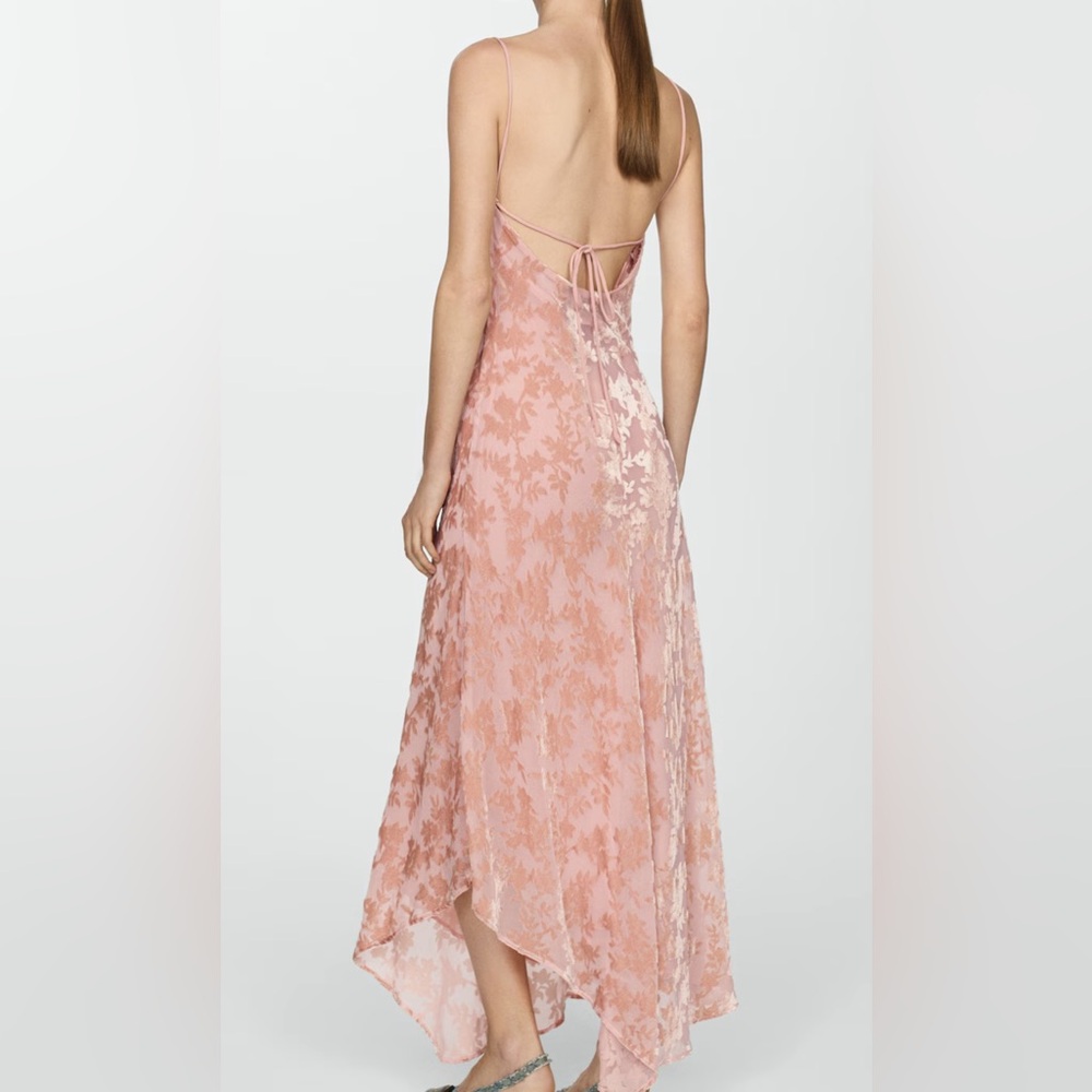 Mango Pink Floral Maxi Dress - Picture 2 of 4